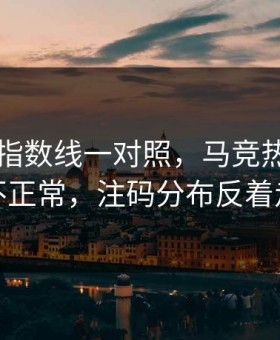 49图库指数线一对照，马竞热度飙得不正常，注码分布反着走